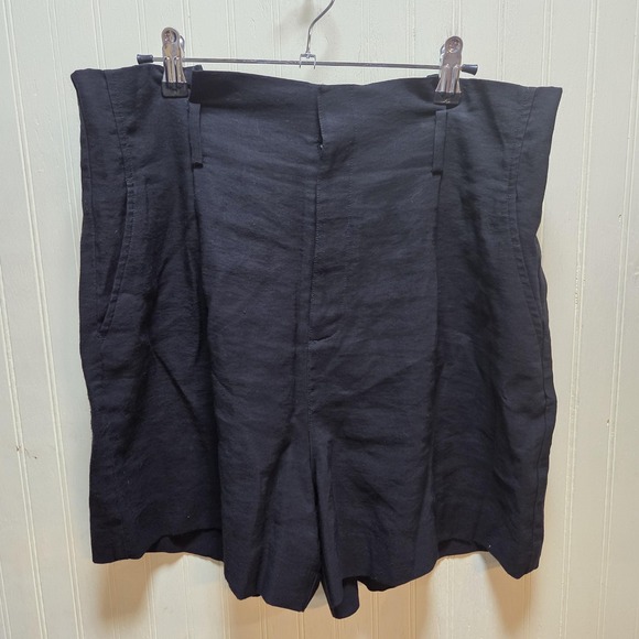 a new day Pants - A New Day Shorts Womens 12 Black Chino Flat Front Zip Pockets Summer Casual